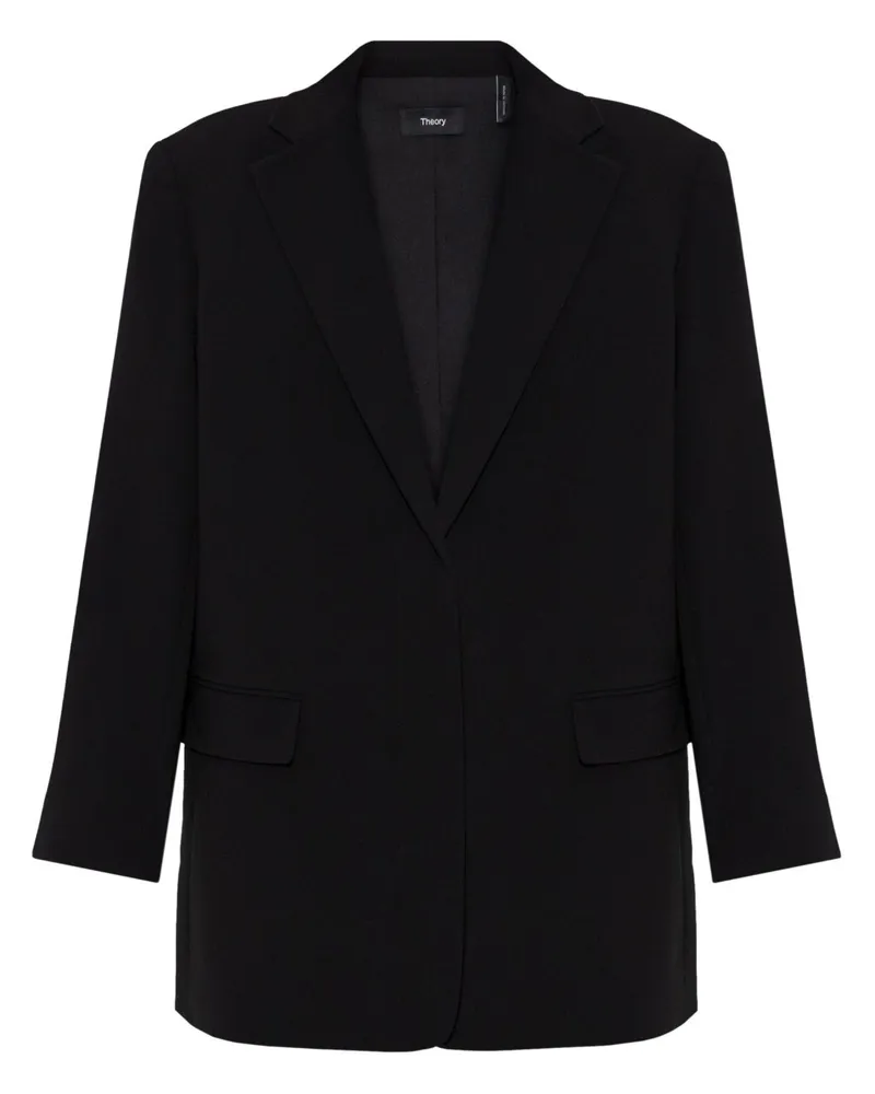 Theory Blazer aus Krepp - Schwarz Schwarz