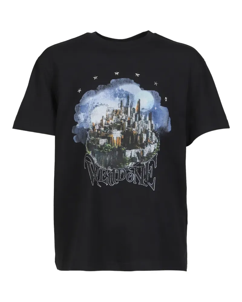 WE 11 DONE graphic-print T-shirt - Schwarz Schwarz