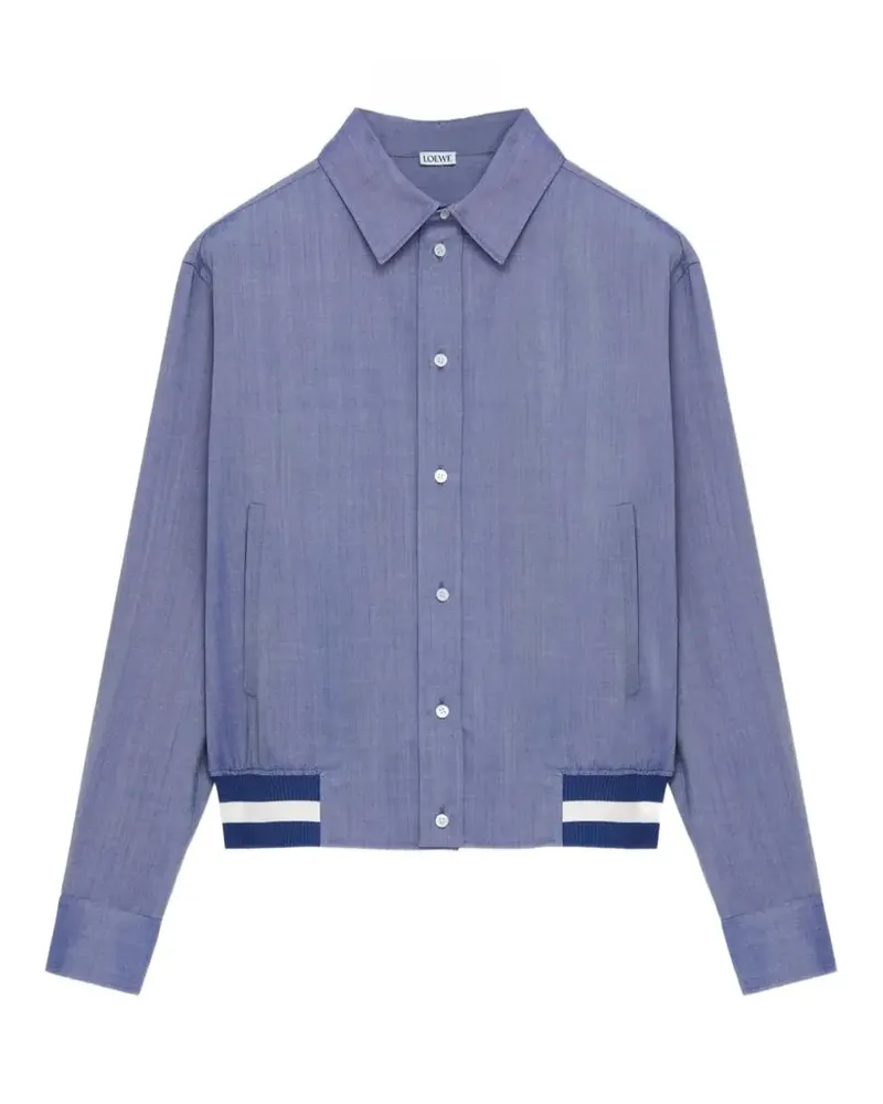 Loewe logo bomber jacket - Blau Blau