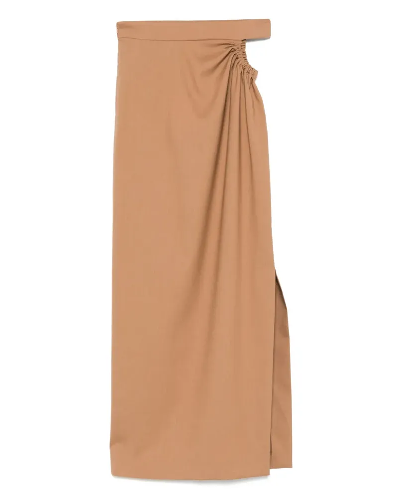 Max Mara Rock aus Schurwolle - Braun Braun