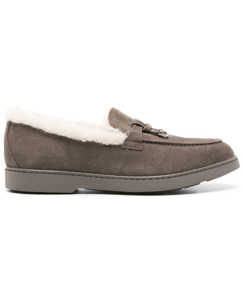 Doucal´s Loafer aus Wildleder - Grau Grau