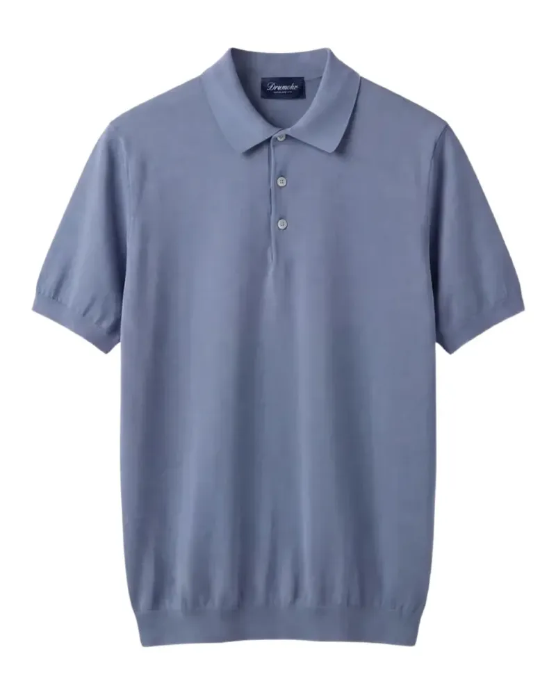 Drumohr  Poloshirt mit kurzen Ärmeln - Blau Blau