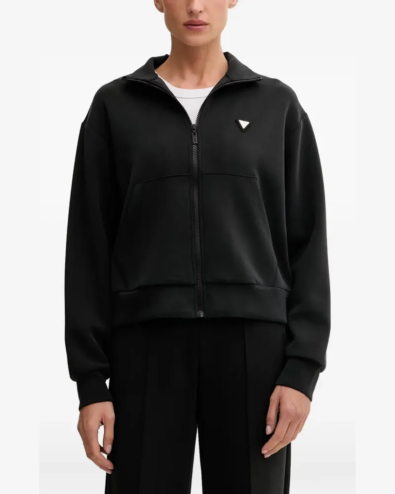 Guess Sweatshirt mit Stehkragen - Schwarz Schwarz