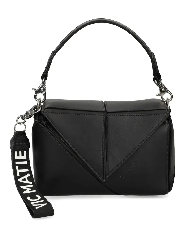 Vic Matié Geometrische Rochelle Schultertasche - Schwarz Schwarz
