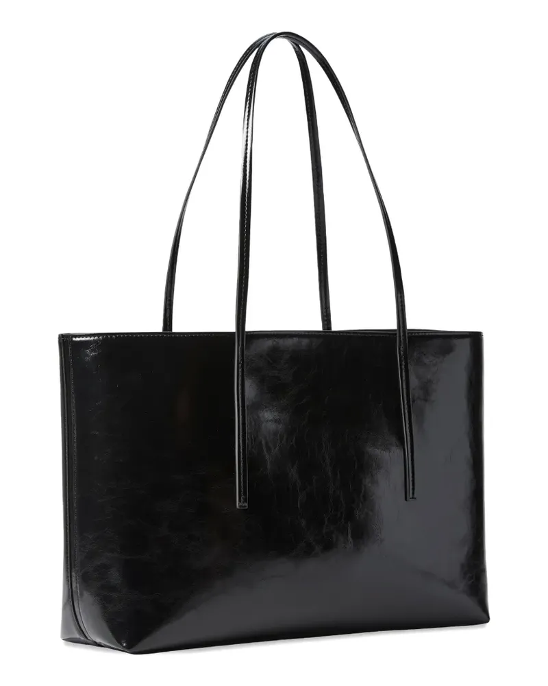 Calvin Klein crinkled-finish shoulder bag - Schwarz Schwarz