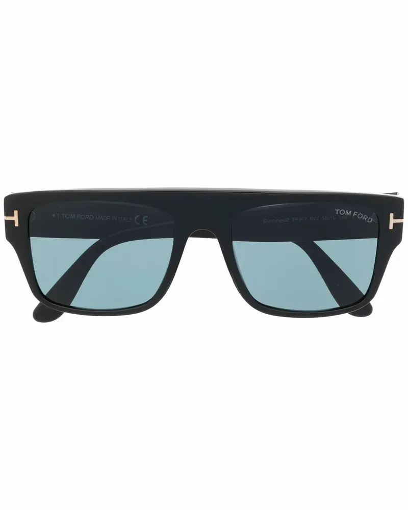 Tom Ford Eckige Fausto Sonnenbrille - Schwarz Schwarz