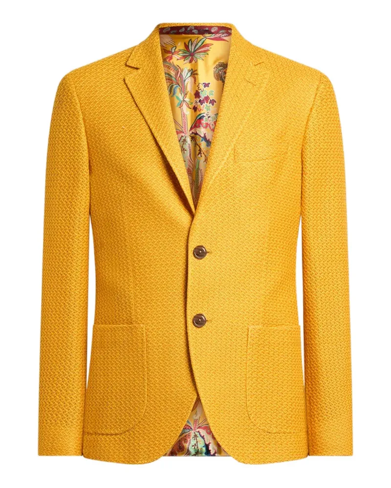 Etro cotton jersey blazer - Gelb Gelb
