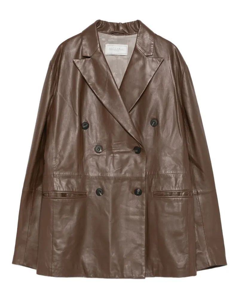 Antonelli Firenze Gin Tonic double-breasted pocket jacket - Braun Braun