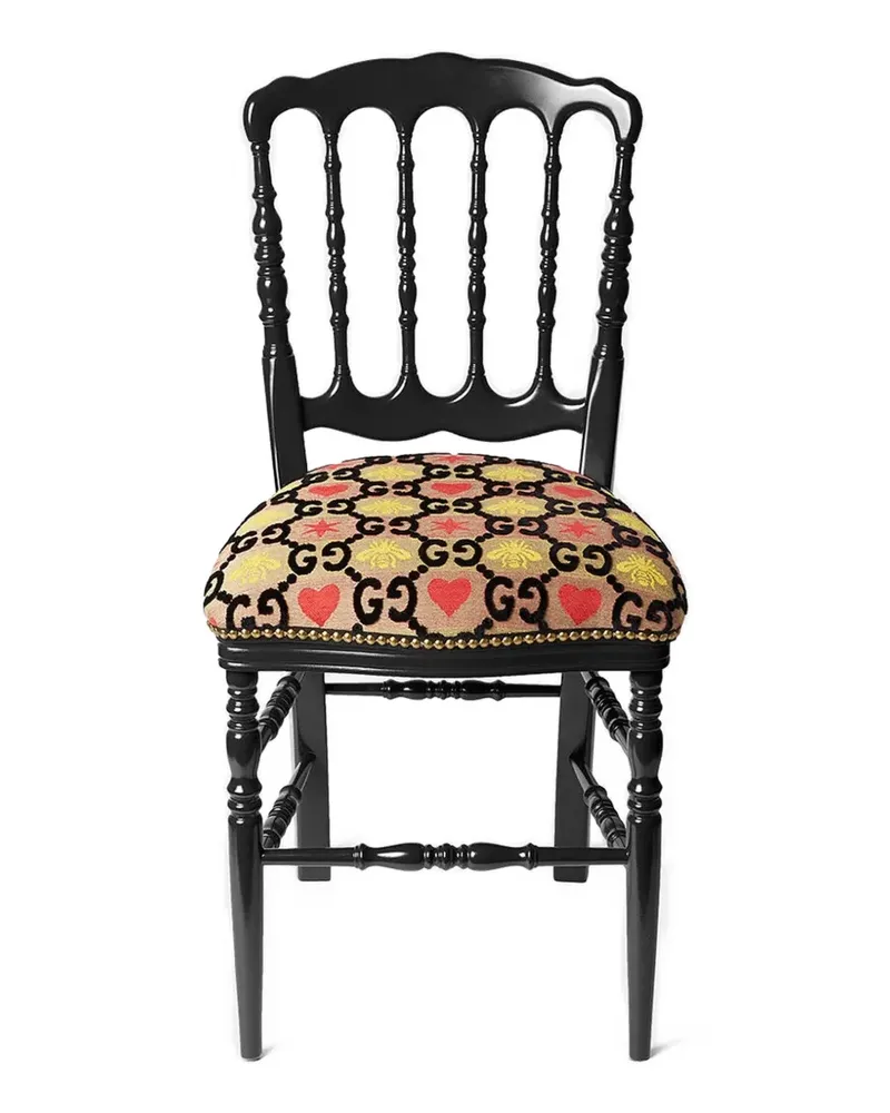 Gucci Gepolsterter Francesina Stuhl - Schwarz Schwarz