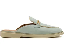 Mules mit Logo-Gravur - Grün
