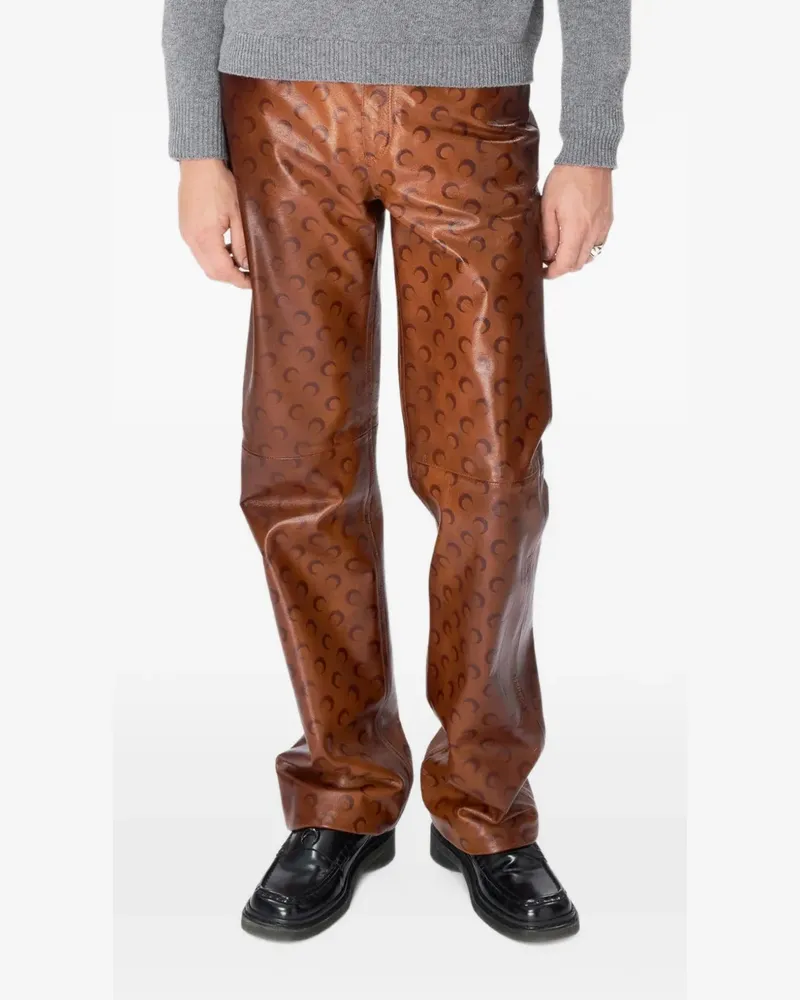 Marine Serre Moon Hose - Braun Braun