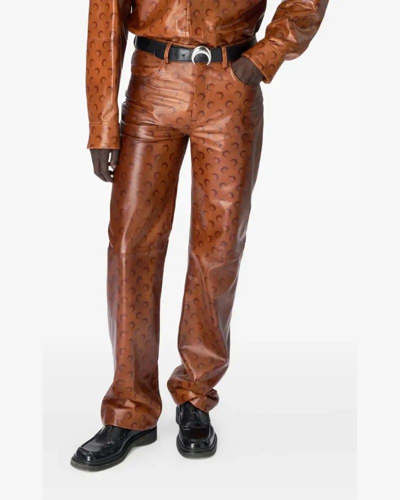 Marine Serre Moon Hose - Braun Braun