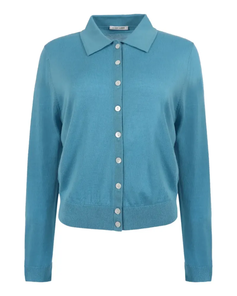 Sandy Liang Ley button-up cardigan - Blau Blau