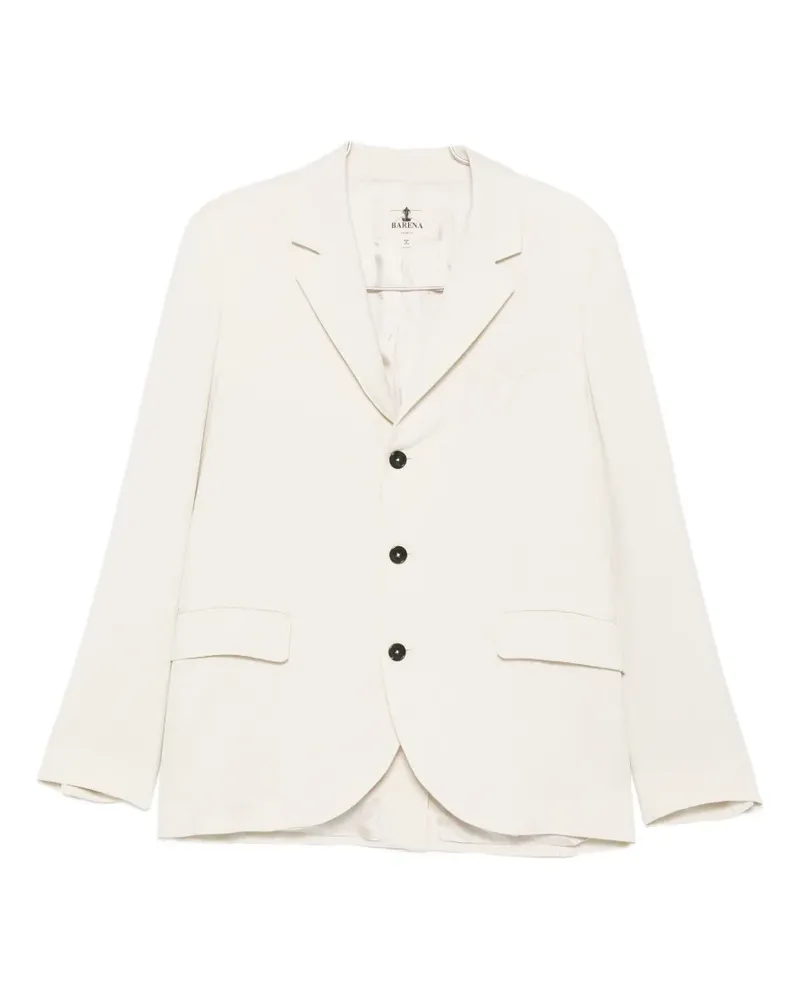 BARENA buttoned notched blazer - Nude Nude