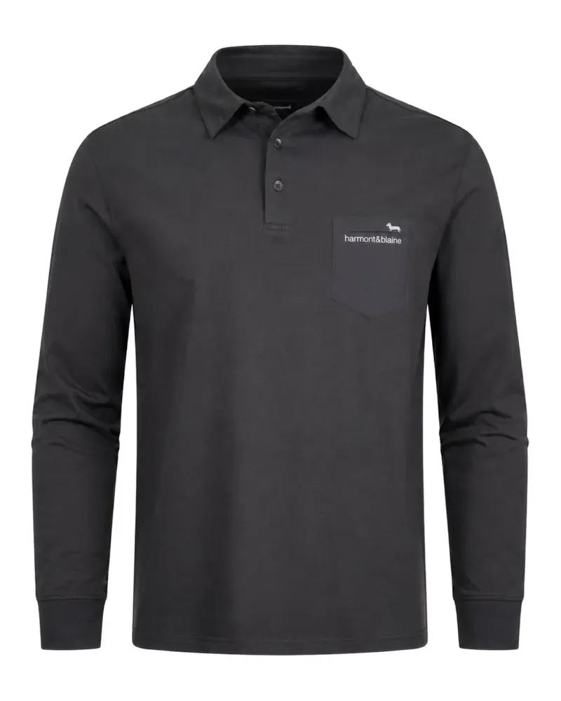 Harmont & Blaine Poloshirt mit Brusttasche - Grau Grau