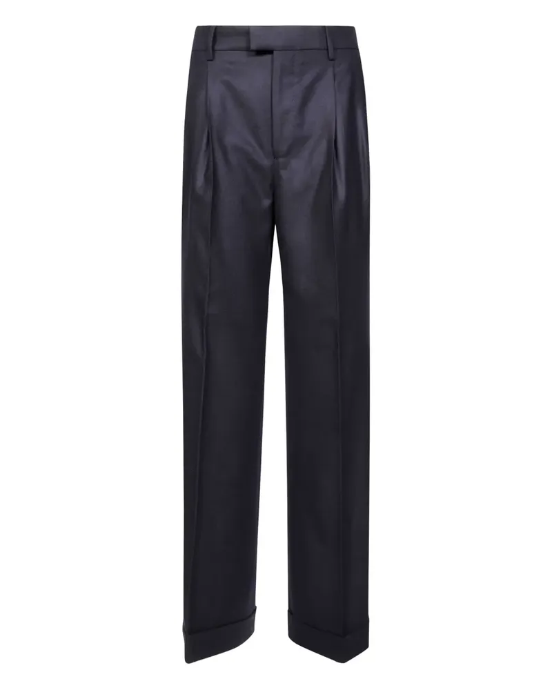 Berwich Palazzo pleated trousers - Blau Blau