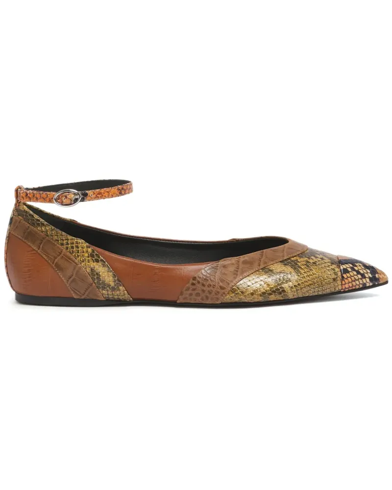 Marni Ballerinas mit spitzer Kappe - Braun Braun