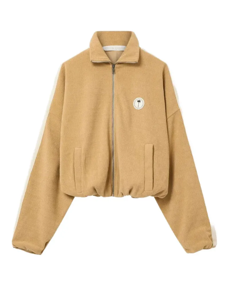 Palm Angels Sportjacke mit Chenille-Streifen - Nude Nude