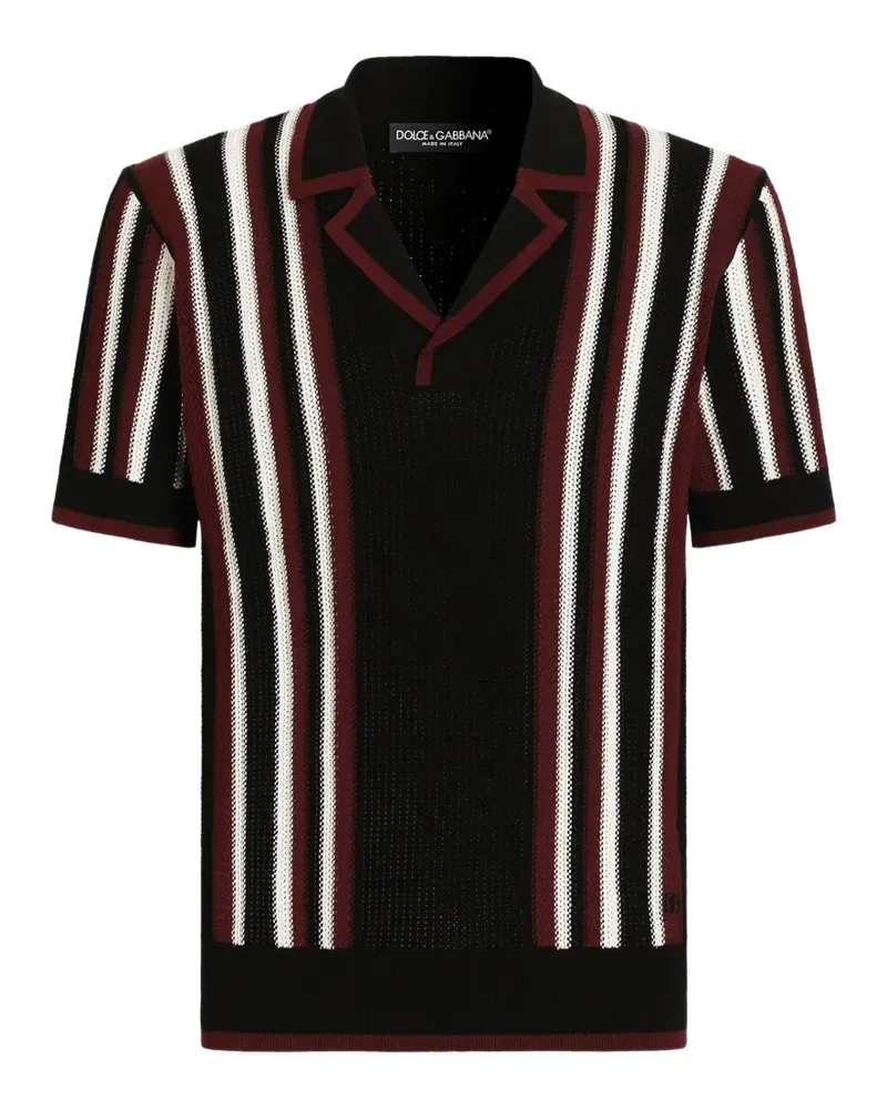 Dolce & Gabbana V-neck T-shirt - Schwarz Schwarz