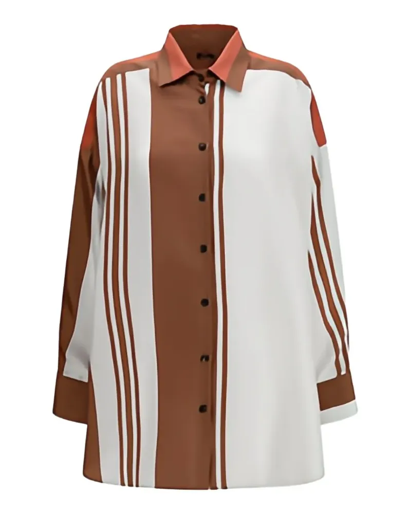 Kiton striped silk shirt - Braun Braun