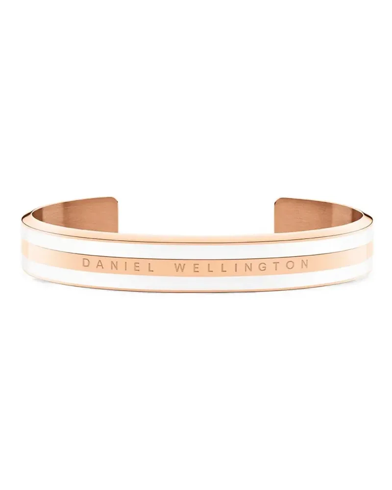 Daniel Wellington Emalie logo-engraved striped cuff bracelet - Gold Gold