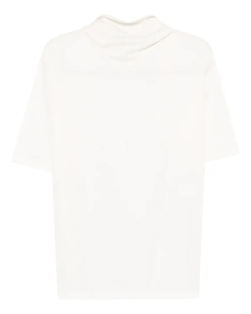 Christophe Lemaire roll-neck short-sleeve T-shirt - Nude Nude