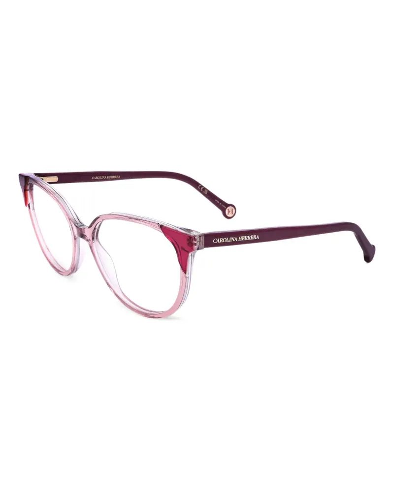 Carolina Herrera New York Brille mit geometrischem Gestell - Rosa Rosa