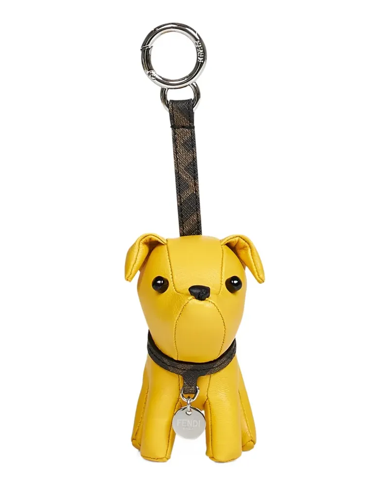Fendi Ito leather bag charm - Gelb Gelb