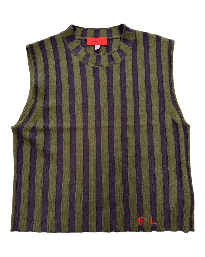 Eckhaus Latta Keyboard striped vest - Violett Violett