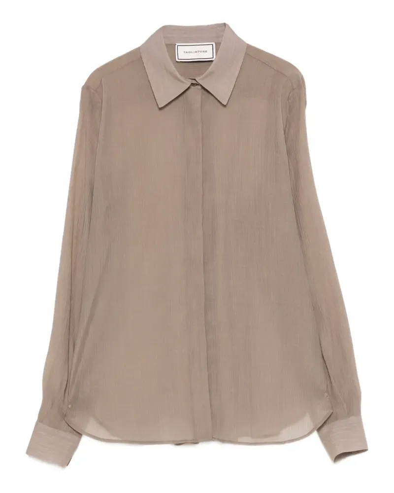 Tagliatore Hemd mit Patches - Nude Nude