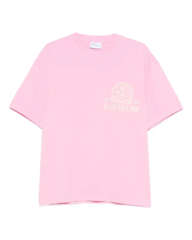 Blue Sky Inn logo resort T-shirt - Rosa Rosa