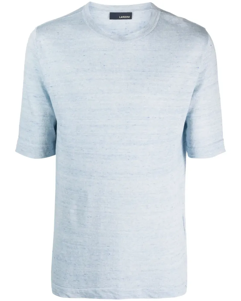 LARDINI Fein gestricktes T-Shirt - Blau Blau