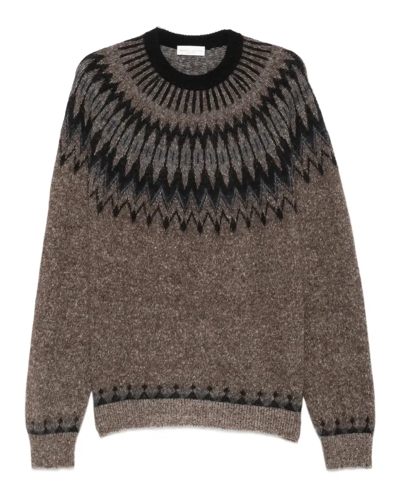 Roberto Collina Langärmeliger Pullover - Braun Braun