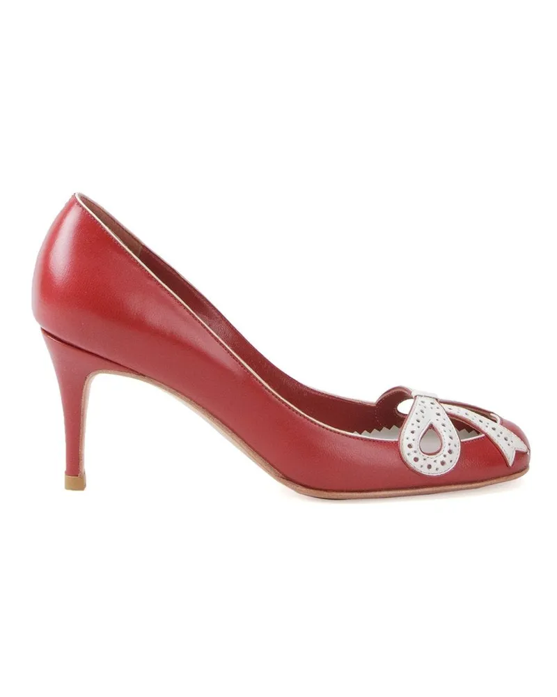 Sarah Chofakian Ballerinas mit spitzer Kappe - Rot Rot