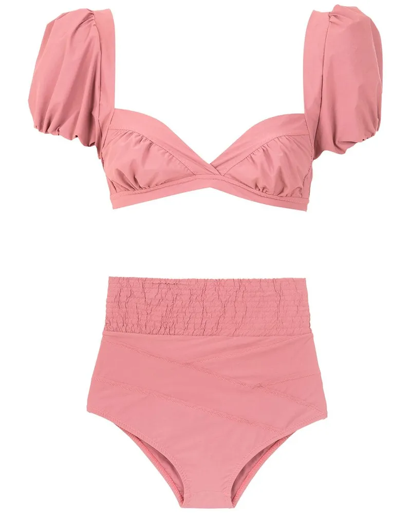 Amir Slama Bikini mit hohem Bund - Nude Nude