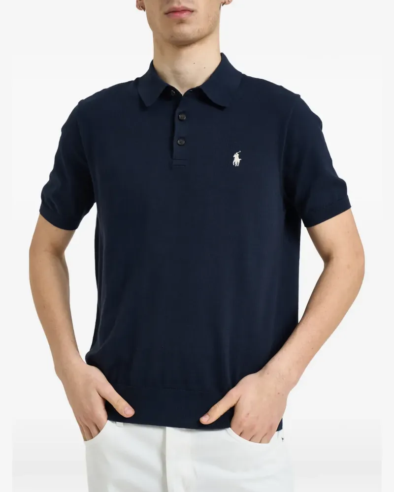 Ralph Lauren buttoned short-sleeve polo shirt - Blau Blau
