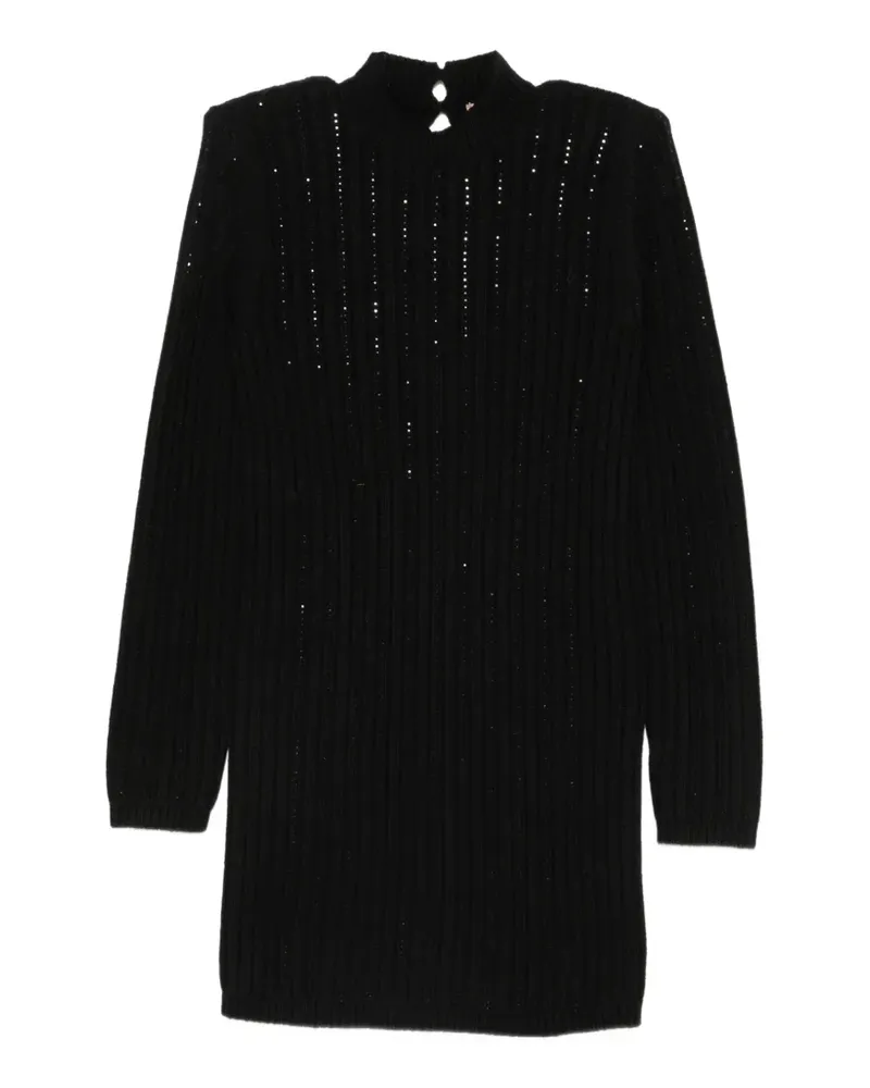 Twin-Set sequin-embellishment mini dress - Schwarz Schwarz