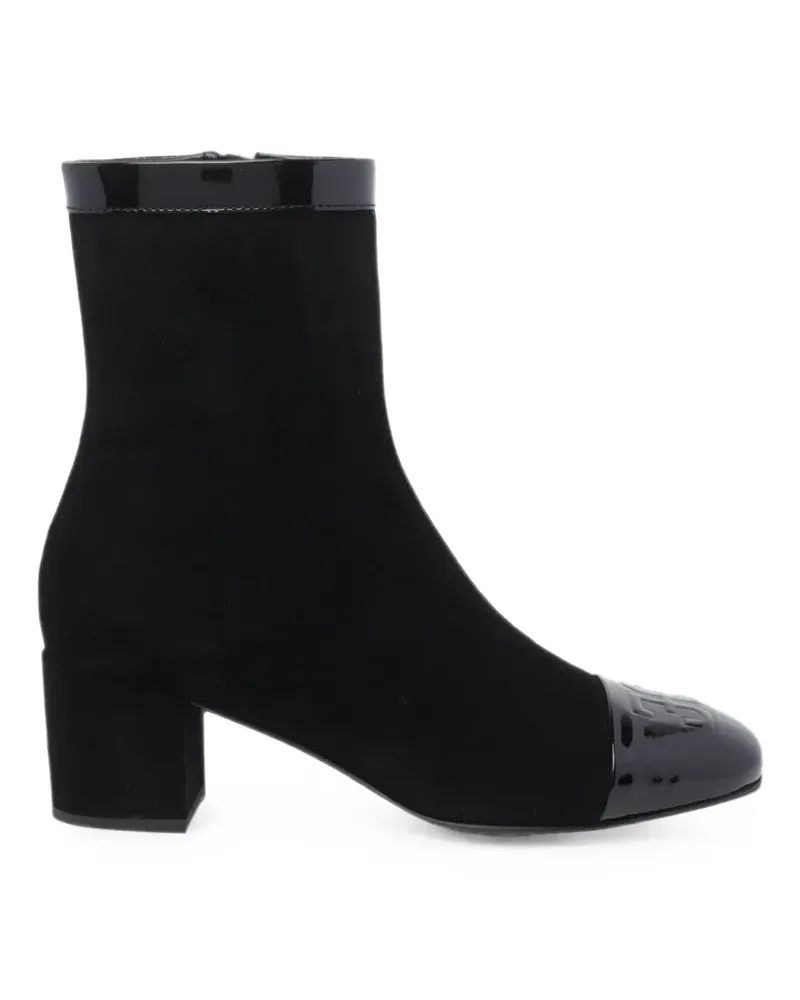 Fabi Stiefel mit Einsätzen und Lackbesatz - Schwarz Schwarz