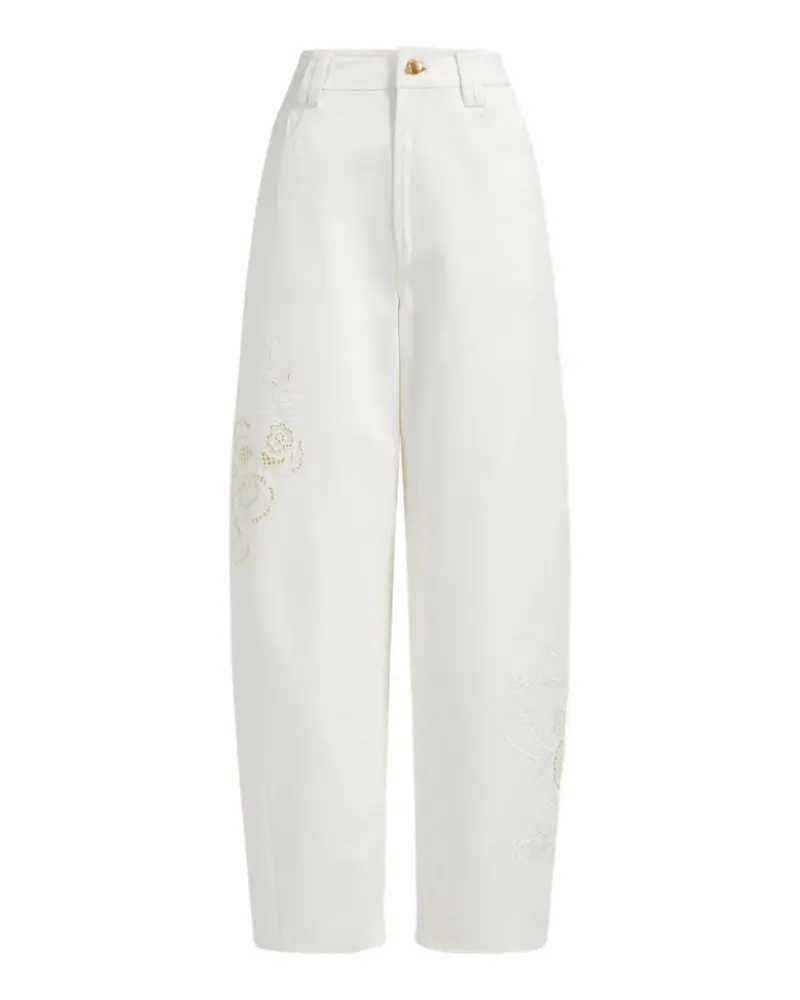 Aje. Hose mit Stickerei - Weiß Weiß