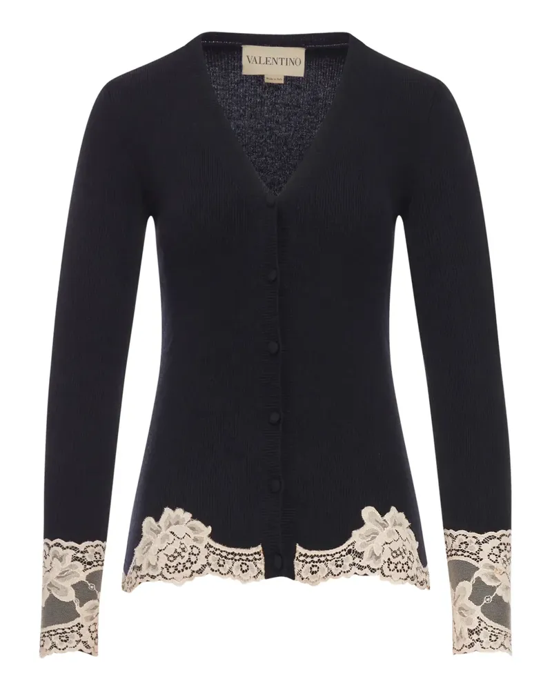 Valentino Garavani lace cashmere cardigan - Schwarz Schwarz