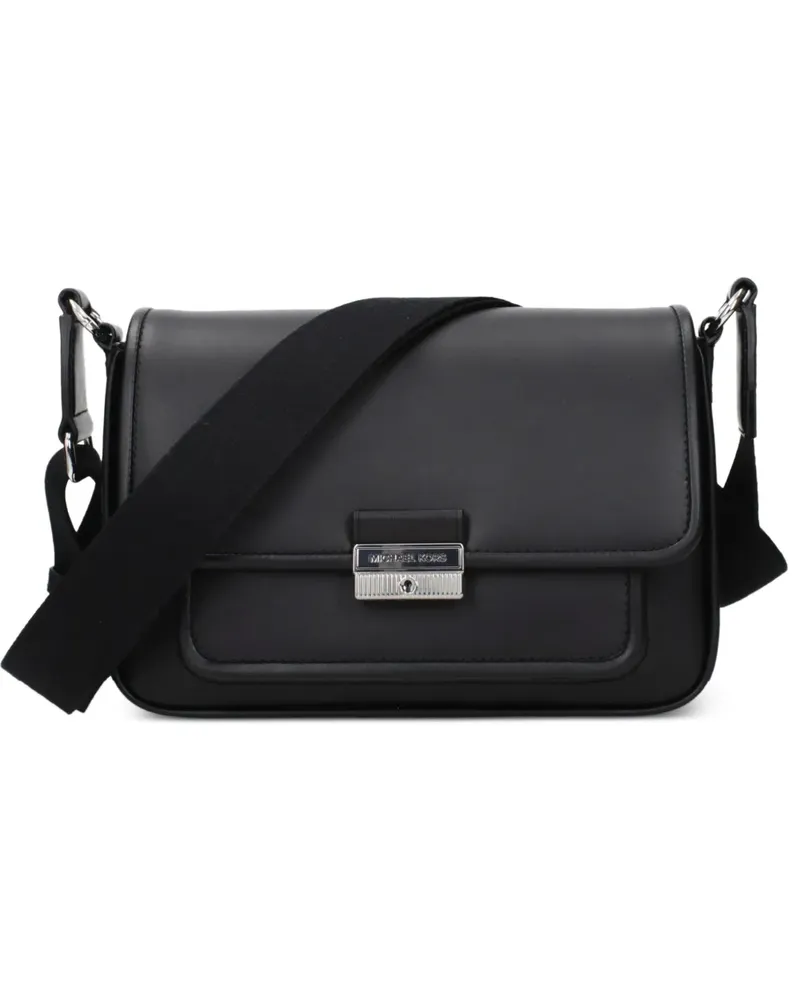 Michael Kors Bradshaw logo-engraved leather cross body bag - Schwarz Schwarz