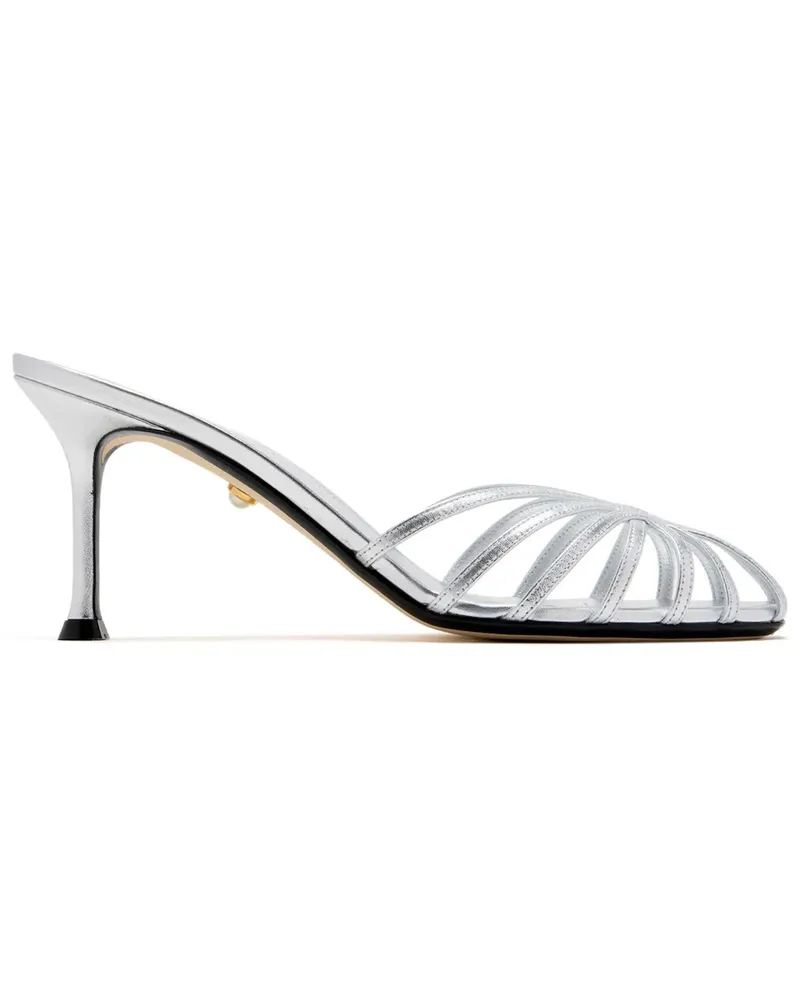 Alevì Sandalen im Metallic-Look 90mm - Silber Silber