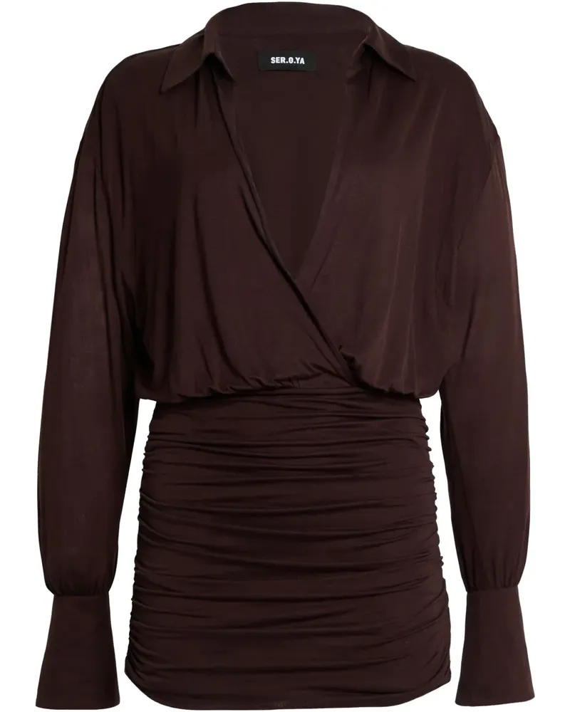 SER.O.YA Myla Minikleid - Braun Braun