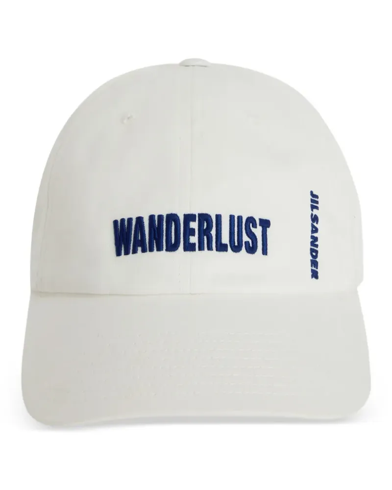 Jil Sander embroidered-logo baseball cap - Weiß Weiß