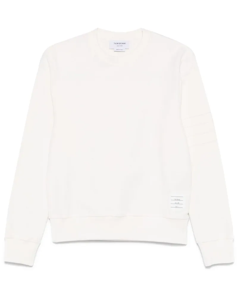 Thom Browne Sweatshirt mit Rundhalsausschnitt - Weiß Weiß