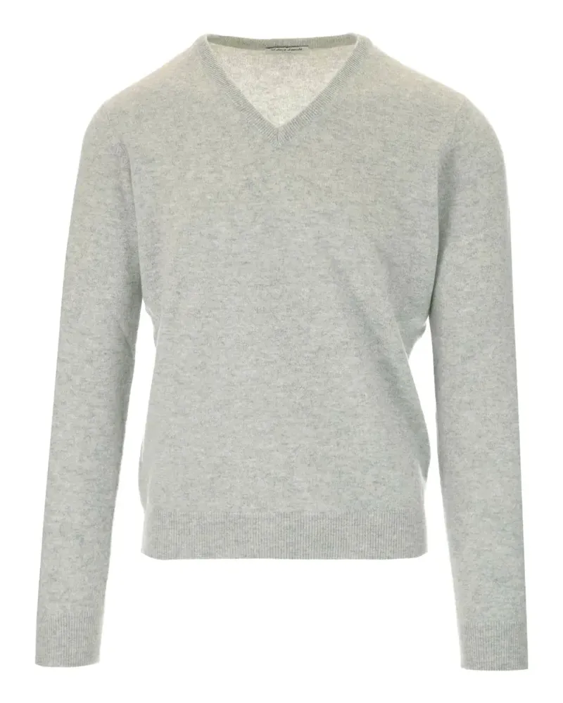 Al Duca D’Aosta 1902 V-neck ribbed-trim sweater - Grau Grau