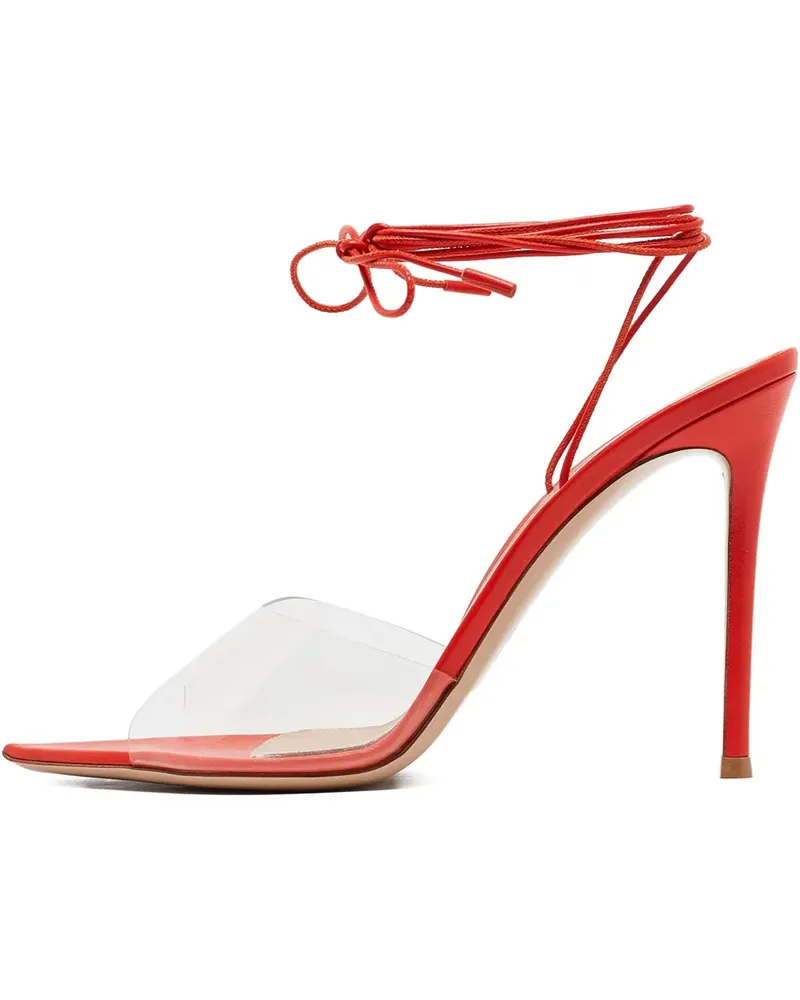Gianvito Rossi Sandalen mit Schnürung 115mm - Rot Rot