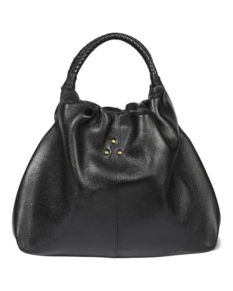 Jérôme Dreyfuss Gordi M Tote Bag mit geflochtenem Henkel - Schwarz Schwarz