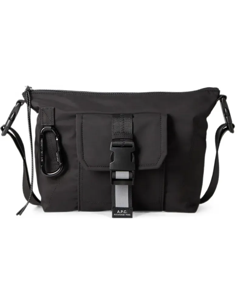 A.P.C. Trek Satchel buckle-fastening messenger bag - Schwarz Schwarz
