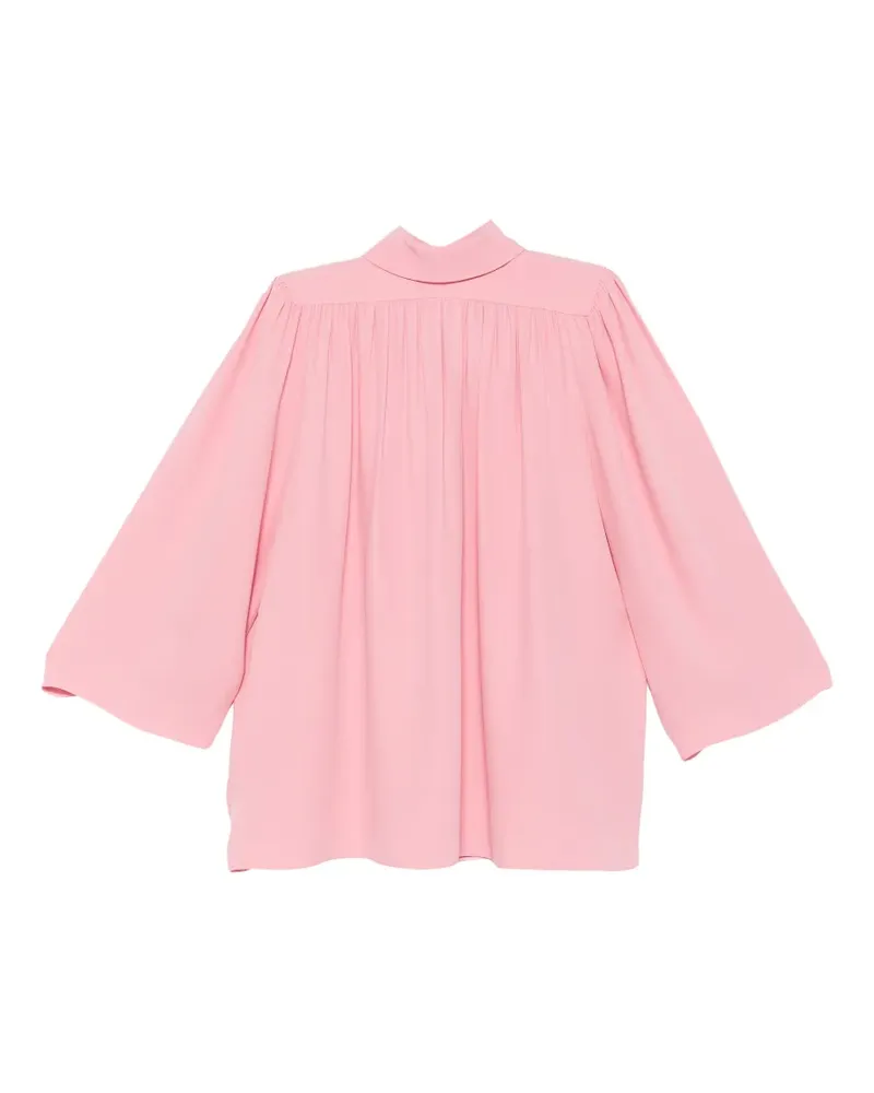 Valentino Garavani Geraffte Bluse - Rosa Rosa